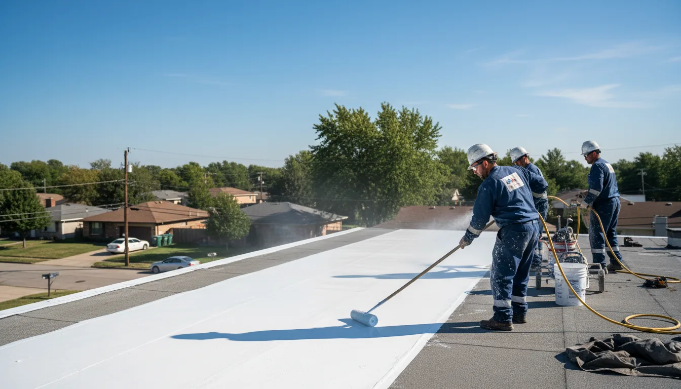 Commercial roof coating in Maramec, OK near me